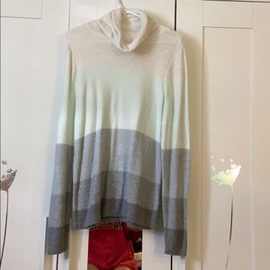 Multi colored turtle neck